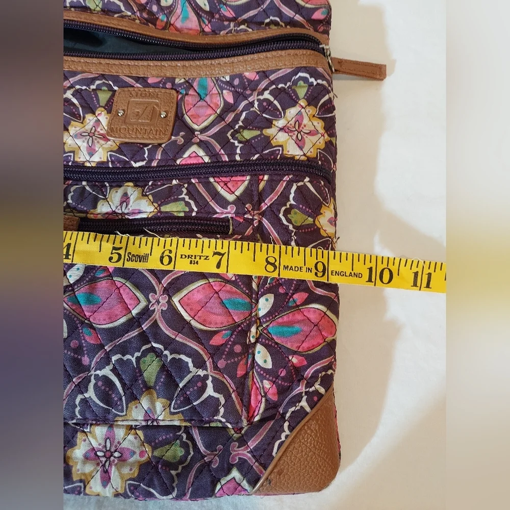 Stone Mountain Accessories Floral Crossbody Bag - Pink and Purple #travel